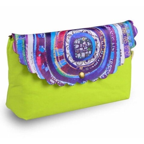 BiggDesign - Evil Eye Denim Makeup Bag, Yellow, 20 x 12 x 5 cm