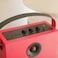 Redefy Luxury Wireless Speaker Premium Sound Bluetooth Wireless Connectivity Removable Front Cover Vibrant Colors Sturdy Feel with High Fidelity Speaker Sound Portable Aesthetic Home Decor (Red)