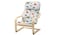 Children's armchair, birch veneer/Medskog dinosaur pattern