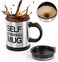 The Mohrim Self Stirring Mug Coffee Cup Tea Auto Mixer Drink Insulate Stainless (Black)