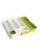 Drawer Store With Cutlery Tray White/Green 29.2x6.2x38.3centimeter