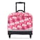 Delsey Back To School 4 Wheel Horizontal Schoolbag 15.6-Inch Pink