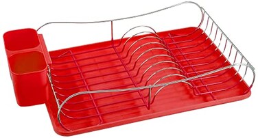 Buy UniwareRed Chrome Dish Rack with Plastic Tray [18009-rd] Online ...