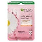 Buy Garnier SkinActive Sheet Mask Hydra Bomb Hyaluronic Acid And Chamomile White 32ml in UAE