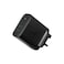 NATIVE UNION Fast GaN Charger PD 65W USB-C Charger w/ LED, 2-Port UK Wall Charger - Black