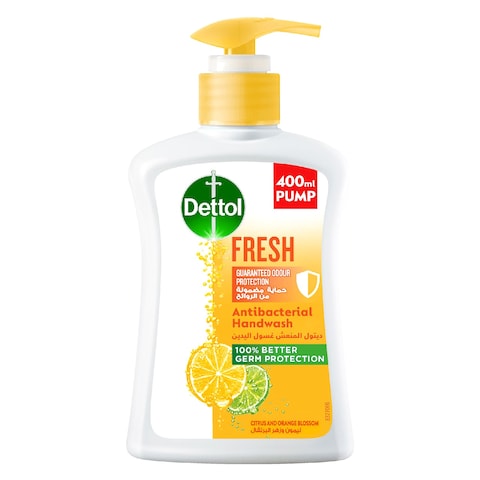 Dettol Fresh Anti Bacterial Liquid Handwash 400ml