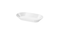 Serving plate, white, 24x13 cm