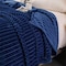 Luna Home Throw Striped Blanket Super Soft, Blue Color