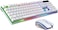 Data Zone Backlit Wired Keyboard And Gaming Mouse, Multicolor LED Lights, Mechanical Feel, G21, White