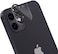 Moxedo Camera Lens Protector, 9H Tempered Glass, Scratch Resistant Aluminum Alloy Frame Camera Cover Screen Protector Compatible for iPhone 11/12 Mini 5.4 inch (EERIE BLACK)
