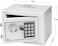 Rubik Mini Cash Deposit Drop Slot Safe Box With Key And Pin Code Option, White