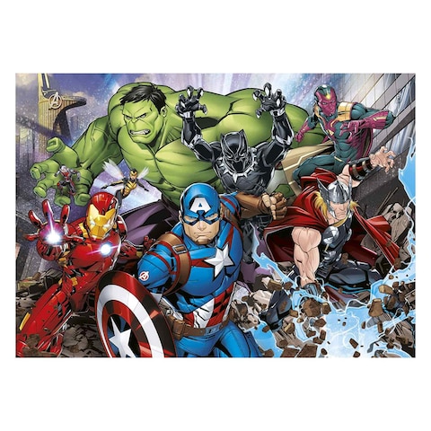 Clementoni 21605 Supercolor Marvel Avengers Puzzles Game 2 x 60 Pieces