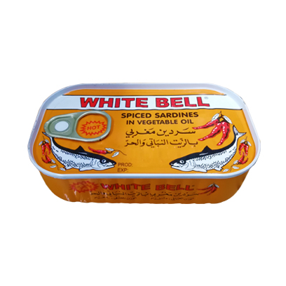 White Bell Sardines In Oil Chili 125GR