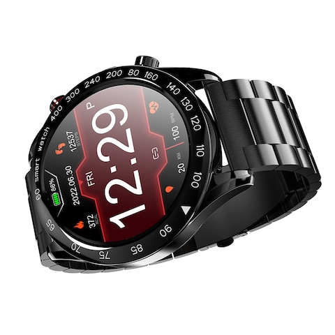 Hifuture FutureGo PRO Stainless-Steel Smartwatch - Black