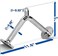 ULTIMAX V Shaped Bar Cable Attachment, Cable Machine Attachment Double for Gym 360&deg; Steel Swivel Non Slip and Durable Handle- Chrome