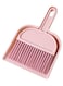 Marrkhor Mini Desktop Sweep Dustpan And Mini Broom Set, Pink