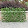 Generic-Simulation Fence Fence Telescopic Fence Fake Flowers Green Leaves Outdoor Garden Fence Wall Guardrail Decorative Leaves Blocking Plants Small fence-small green dill leaf