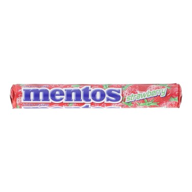Mentos Strawberry Chewy Dragees 37.5g