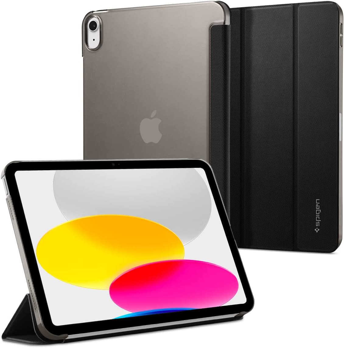 Spigen Liquid Air Folio designed for iPad 10th Generation case cover (2022) 10.9 inch - Black