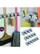 Generic Wall Mounted Mop And Brush Broom Hanging Holder Gray