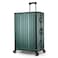 Cabinpro Lightweight Aluminum Frame Fashion Trolley Luggage Set of 3 Polycarbonate Hard Shell Suitcase with 4 Quite 360&deg; Double spinner wheels CP001 Dark Green
