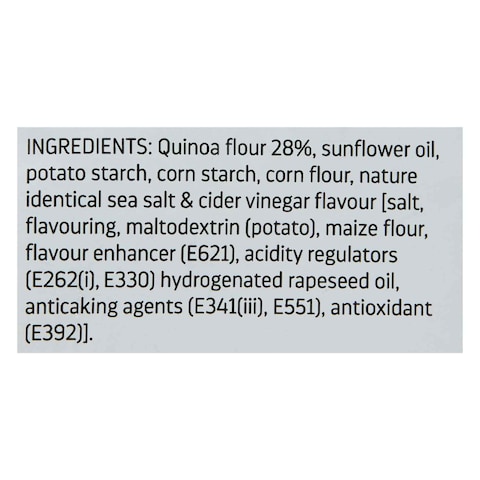 Hunter&#39;s Gourmet Sea Salt And Cider Vinegar Quinoa Chips 75g