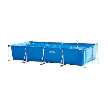 Intex Rectangular Frame Pool With Pump Blue 4.5x2.2x84cm