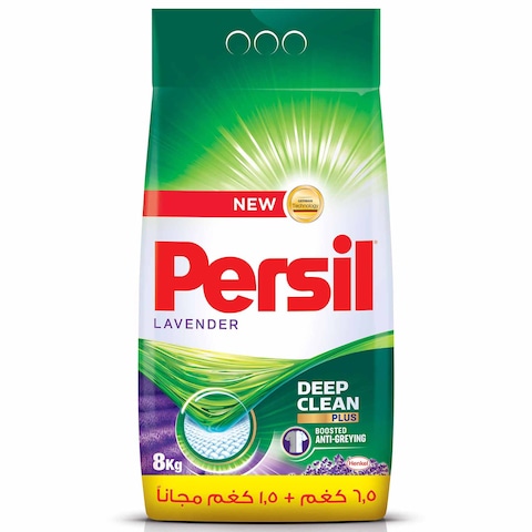 Persil Lavendar Powder Laundry Detergent 8Kg Laundry Detergent Powder with Deep Clean Plus Technology  (6.5Kg+1.5Kg free)