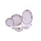 XIANGYU dinner set porcelain gold, 32pcs tea set; (12)pcs tea cup/saucer, (6) 10&#39;5 flat plate, (6) 7&#39;5 flat plate, (6) 6&#39; salad bowl, (1) 6&#39; salad bowl, (1) 14&#39; oval plate. New Ceramic Bone China, The