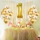Party Propz Pack Of 18 Pcs Golden Latex &amp; Confetti Balloons For Birthday Decoration Items/ Balloons For Birthday Party