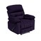 In House Velvet Classic Recliner Chair - Dark Purple - NZ60