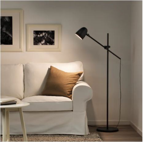 Floor/reading lamp, black