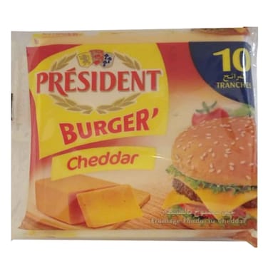 President Slices Cheddar 10 Pieces 150GR