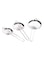 Generic 3-Piece Stainless Steel Strainer Silver