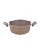 Royalford Granite Smart Casserole With Glass Lid Beige 24Cm