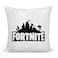 Loud Universe - Fortnite Sequin Throw Pillow Logo White Square Pillow