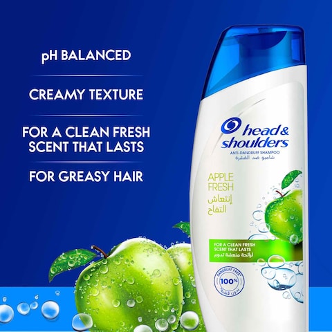 Head &amp; Shoulders&nbsp;Apple Fresh&nbsp;Anti-Dandruff Shampoo for Greasy Hair, 400ml