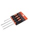 Tactix 4-Piece Basic Screwdriver Set, Multicolor