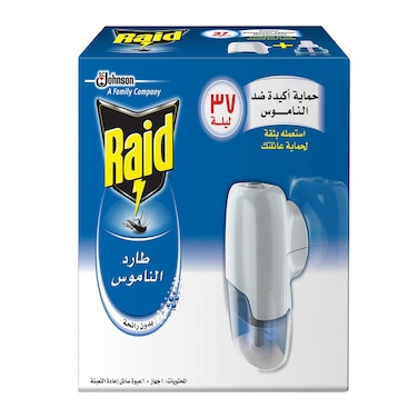 Raid Electric Mosquito Repellent - 37 Nights
