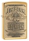 Zippo 254BJB.929 Jim Beam Bourbon Emblem Brass Lighter