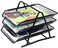 Metal Document Trays Office Mesh File Paper Letter Tray Organiser Holder Black BGYP07