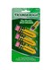 Ticonderoga 3-Piece Pencil Shaped Eraser Set Yellow/Pink