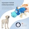 Plush Pet Swimming Hippo Dog Toy - 2pc