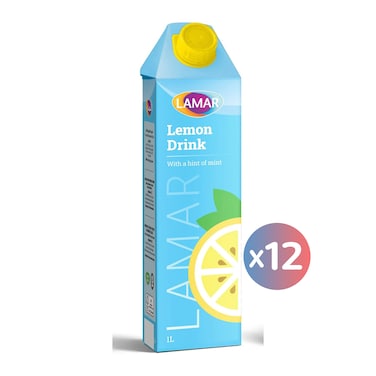 Lamar Lemon Mint Drink - 1 Liter x 12 Pieces