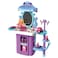 Little Story ROLE PLAY BEAUTICIAN/SALON/BEAUTY PARLOUR TOY SET LUGGAGE CASE (39 Pcs) WITH DOLL - Purple, 3-IN-1 Mode