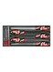 8-Piece File Set Grey/Red/Black