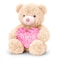 18cm Keeleco Bramble Bear W/Heart 2 Asstd