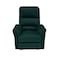In House Velvet Classic Recliner Chair - Dark Green - AB09