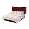 In House Milano Velvet Bed Frame - Single - 200x100 cm - Burgundy