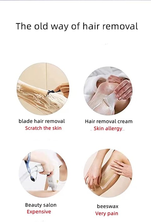 2022 New Bleame Crystal Hair Eraser,Magic Crystal Hair Removal,Exfoliation Painless Hair Removal Tool for Men &amp; Women,Soft Smooth Silky Skin, Full Body Hair Removal, Blue